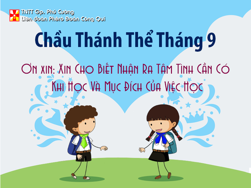 GIỜ CHẦU THÁNH THỂ THÁNG 09/2018