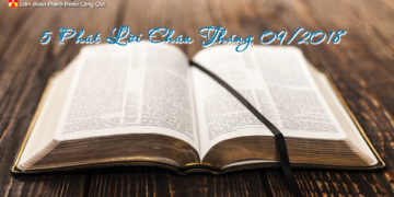 5 PHÚT LỜI CHÚA THÁNG 09.2018