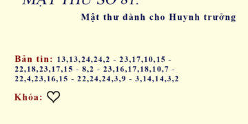 MẬT THƯ SỐ 81