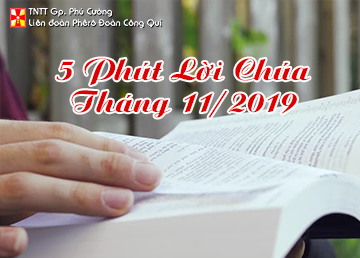 5 PHÚT LỜI CHÚA THÁNG 11/2019