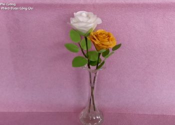 KHÉO TAY: LÀM HOA HỒNG BẰNG GIẤY