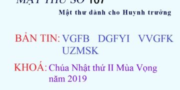 MẬT THƯ 107 – HUYNH TRƯỞNG