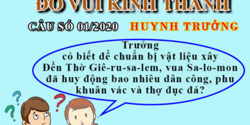ĐỐ VUI KINH THÁNH – HUYNH TRƯỞNG