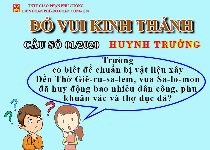 ĐỐ VUI KINH THÁNH – HUYNH TRƯỞNG
