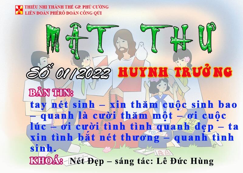MẬT THƯ SỐ 01/2022 – DÀNH CHO HUYNH TRƯỞNG