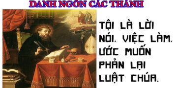 DANH NGÔN CÁC THÁNH