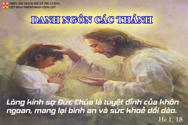 DANH NGÔN CÁC THÁNH