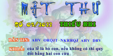 MẬT THƯ SỐ 05/2022 – DÀNH CHO THIẾU NHI