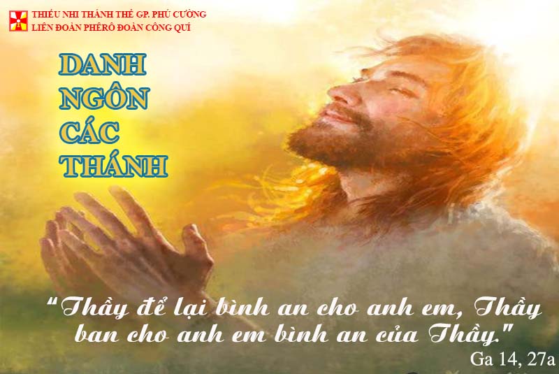 DANH NGÔN CÁC THÁNH