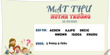MẬT THƯ SỐ 09/2022 – DÀNH CHO HUYNH TRƯỞNG