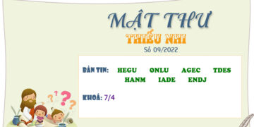 MẬT THƯ SỐ 09/2022 – DÀNH CHO THIẾU NHI