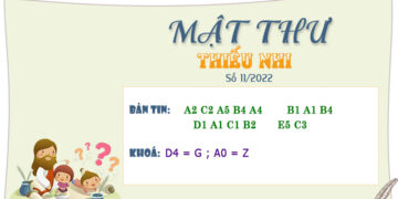 MẬT THƯ SỐ 11/2022 – DÀNH CHO THIẾU NHI