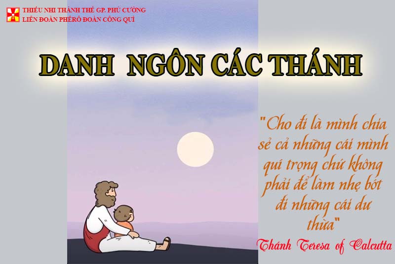 DANH NGÔN CÁC THÁNH