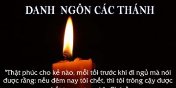 DANH NGÔN CÁC THÁNH