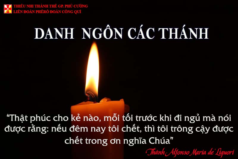 DANH NGÔN CÁC THÁNH