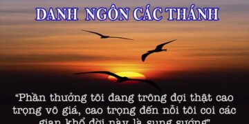 DANH NGÔN CÁC THÁNH