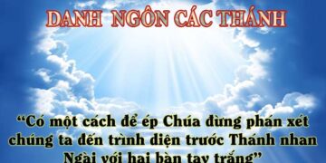 DANH NGÔN CÁC THÁNH