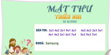 MẬT THƯ SỐ 16/2022 – DÀNH CHO THIẾU NHI