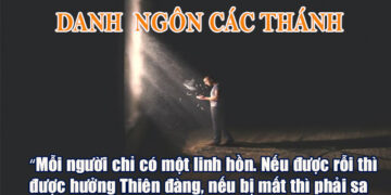 DANH NGÔN CÁC THÁNH
