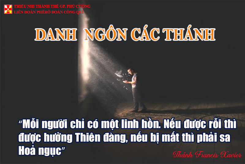 DANH NGÔN CÁC THÁNH