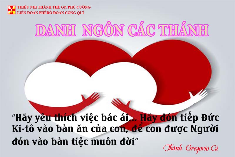 DANH NGÔN CÁC THÁNH