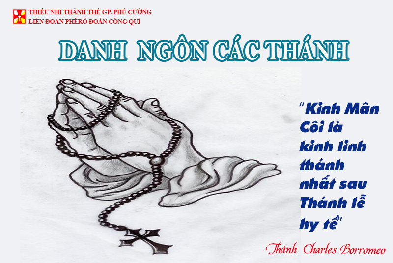 DANH NGÔN CÁC THÁNH