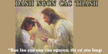 DANH NGÔN CÁC THÁNH