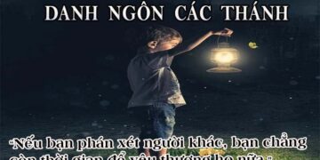 DANH NGÔN CÁC THÁNH