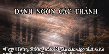 DANH NGÔN CÁC THÁNH