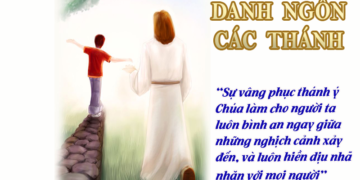 DANH NGÔN CÁC THÁNH