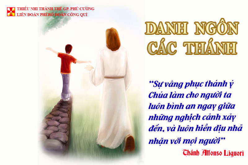 DANH NGÔN CÁC THÁNH