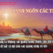 DANH NGÔN CÁC THÁNH
