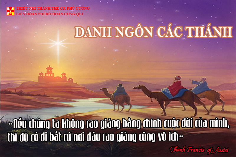 DANH NGÔN CÁC THÁNH
