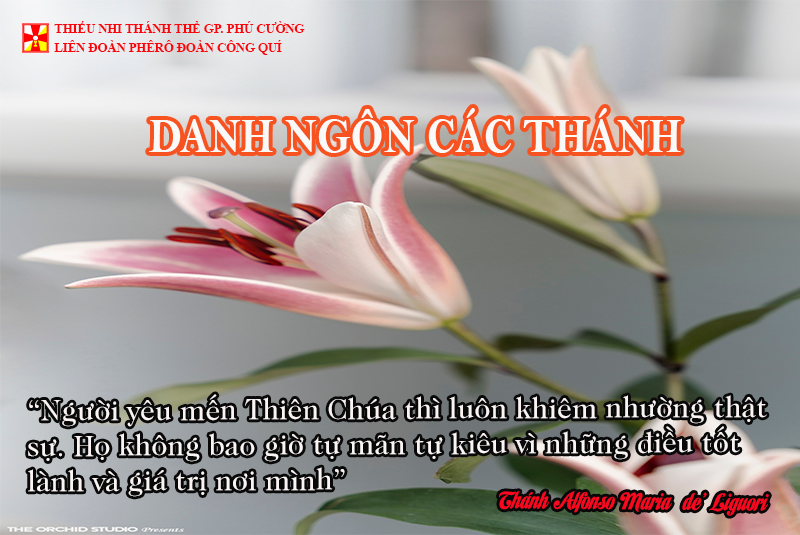 DANH NGÔN CÁC THÁNH