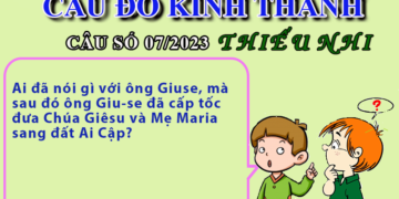 CÂU SỐ 07/2023 – DÀNH CHO THIẾU NHI