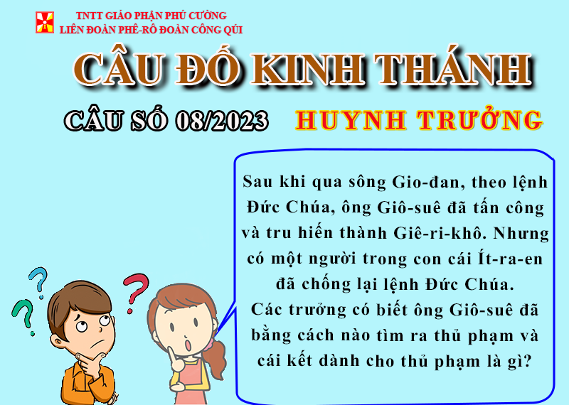 CÂU SỐ 08/2023 – DÀNH CHO HUYNH TRƯỞNG