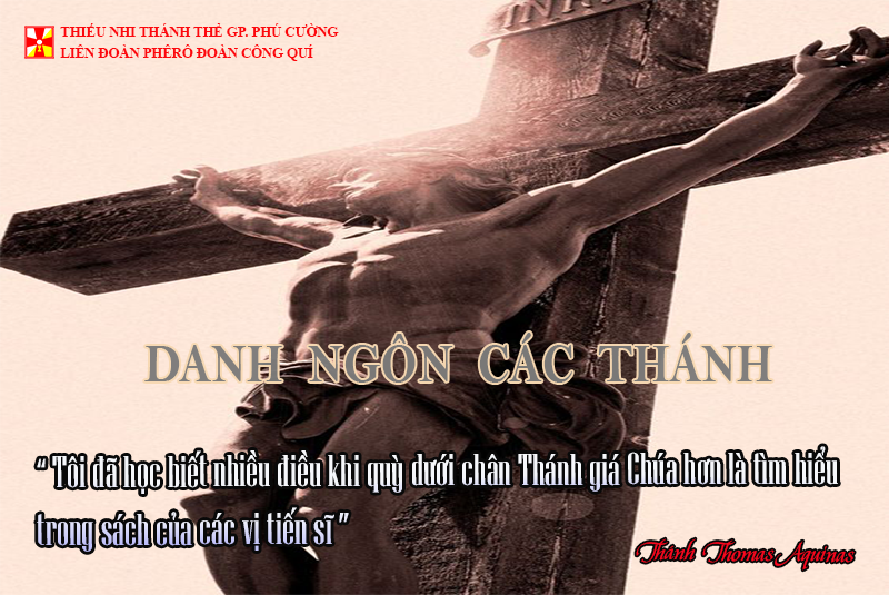 DANH NGÔN CÁC THÁNH
