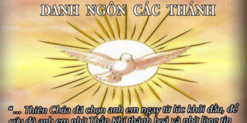 DANH NGÔN CÁC THÁNH