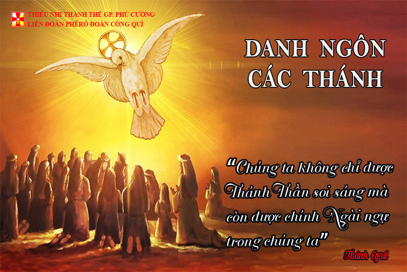 DANH NGÔN CÁC THÁNH
