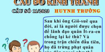 CÂU SỐ 11/2023 – DÀNH CHO HUYNH TRƯỞNG