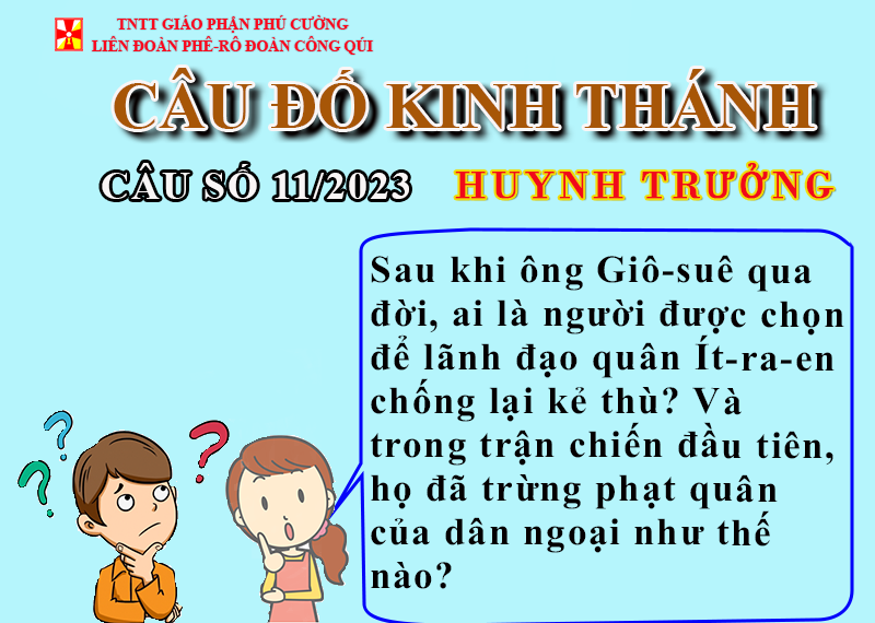 CÂU SỐ 11/2023 – DÀNH CHO HUYNH TRƯỞNG