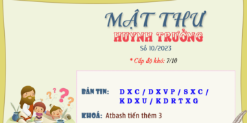 MẬT THƯ SỐ 10/2023 – DÀNH CHO HUYNH TRƯỞNG