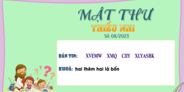 MẬT THƯ SỐ 08/2023 – DÀNH CHO THIẾU NHI