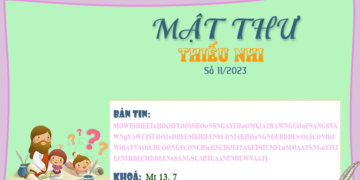 MẬT THƯ SỐ 11/2023 – DÀNH CHO THIẾU NHI