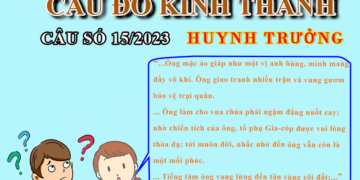 CÂU SỐ 15/2023 – DÀNH CHO HUYNH TRƯỞNG