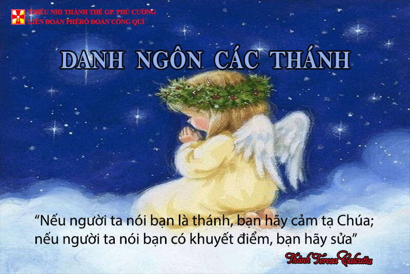 DANH NGÔN CÁC THÁNH