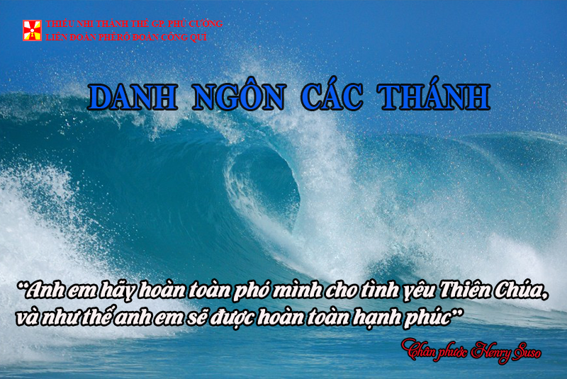 DANH NGÔN CÁC THÁNH