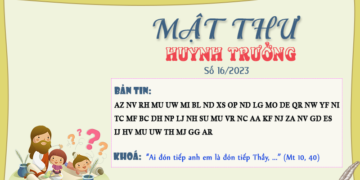 MẬT THƯ SỐ 16/2023 -DÀNH CHO HUYNH TRƯỞNG