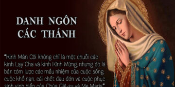 DANH NGÔN CÁC THÁNH