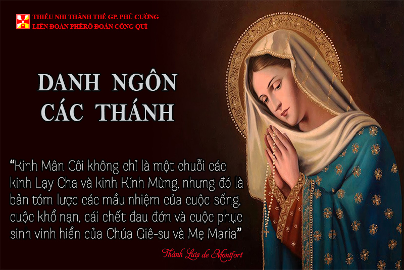 DANH NGÔN CÁC THÁNH